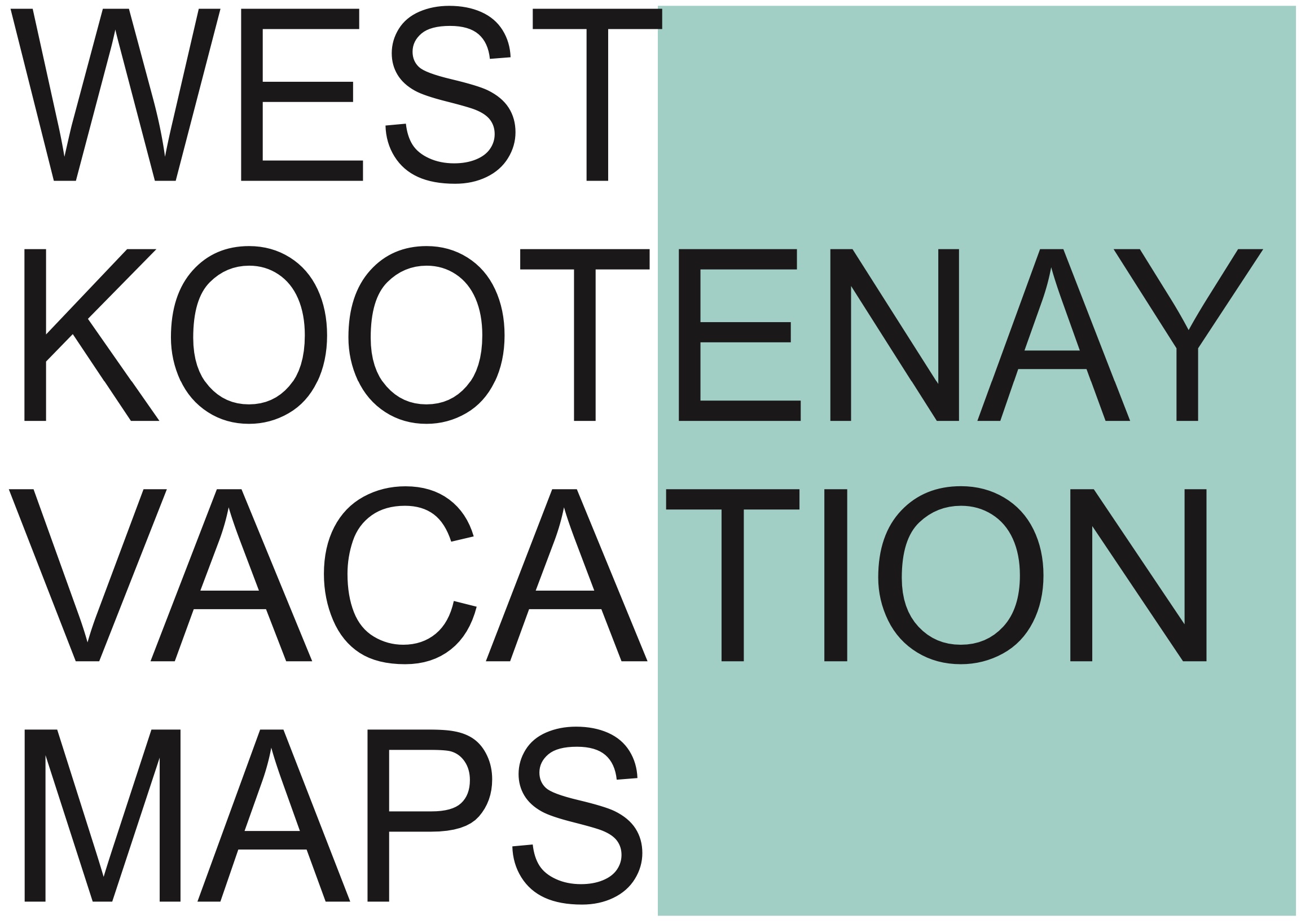 West Kootenay Vacation Maps